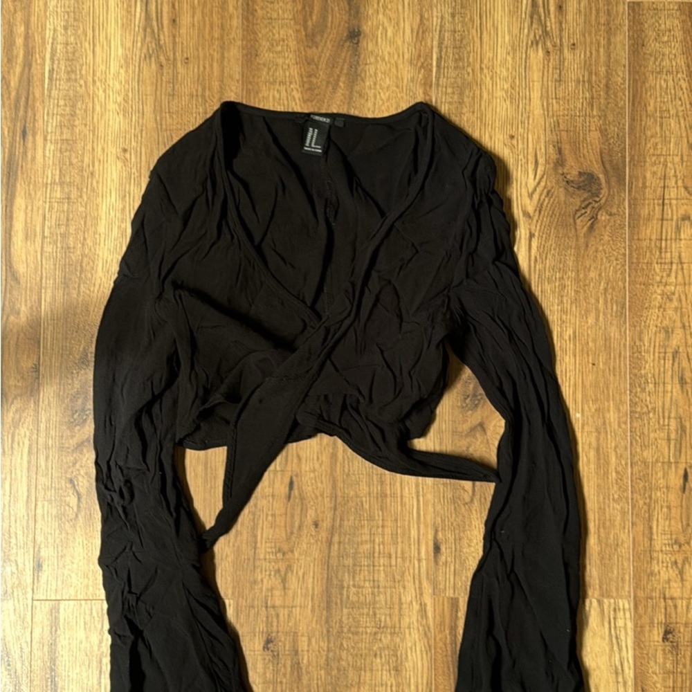 Forever 21 Cropped Wrap Top